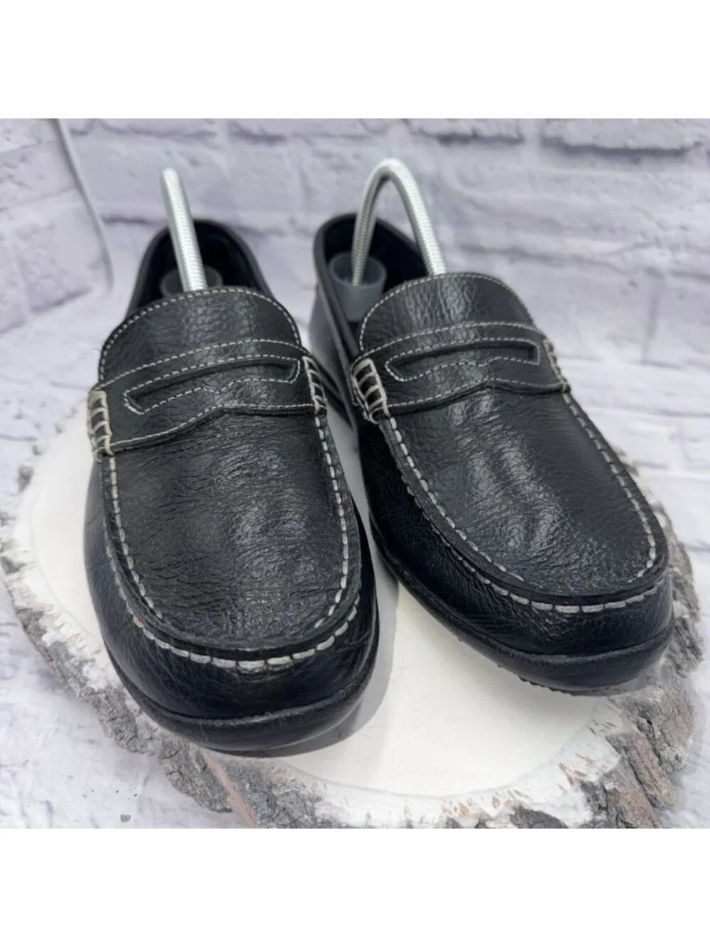 Footjoy Club Penny Loafer Men's 8 M Black Leather Casual Slip On Shoes 79047